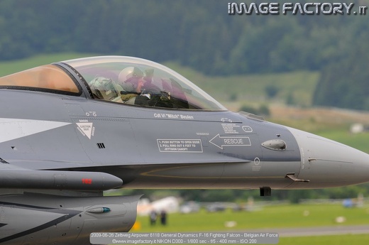 2009-06-26 Zeltweg Airpower 6118 General Dynamics F-16 Fighting Falcon - Belgian Air Force